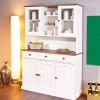 Weiß Brauner Buffetschrank aus Kiefernholz - Vatina