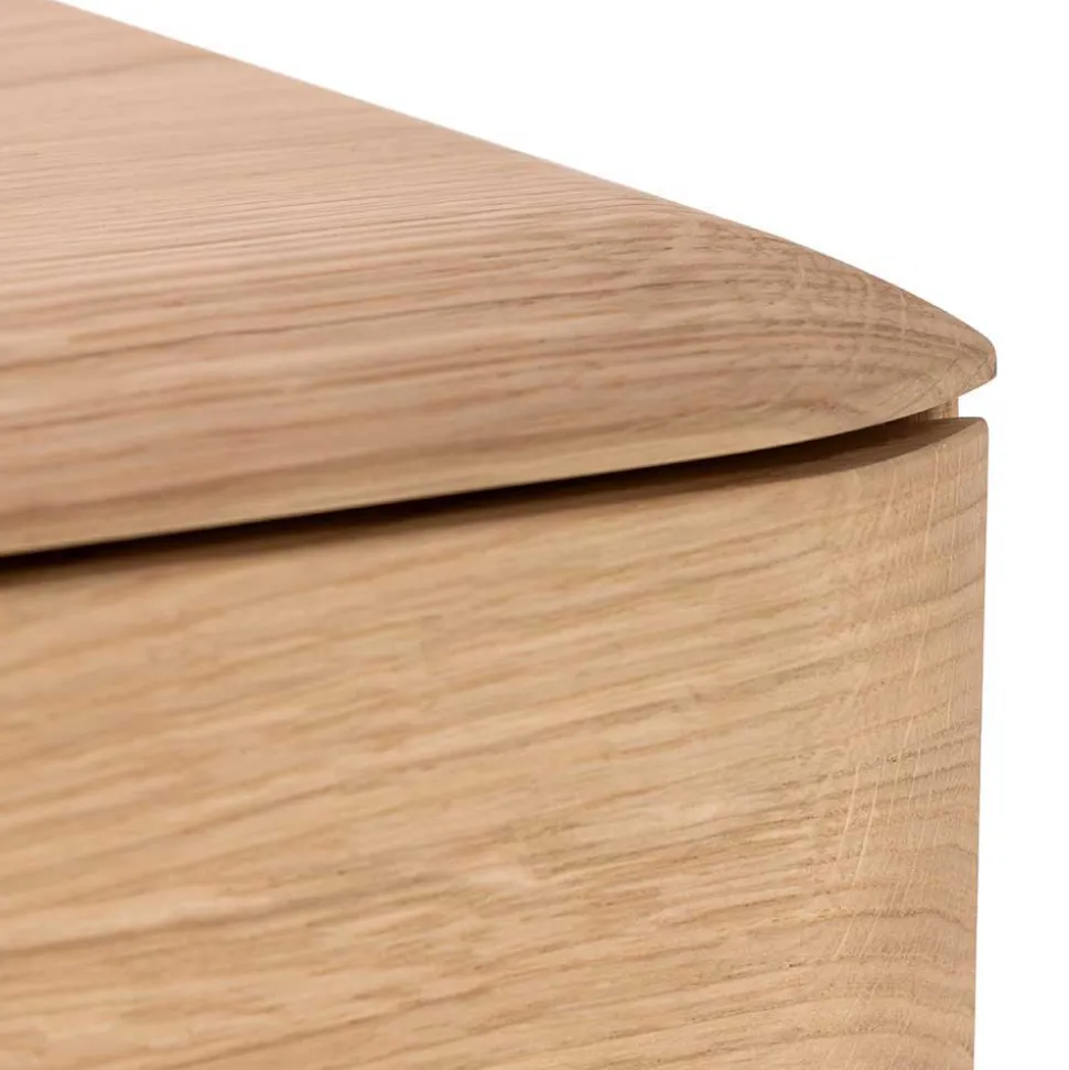 Weiß geöltes TV Board aus Eiche Massivholz - Bakaras