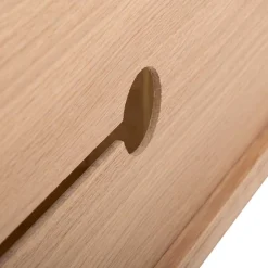 Weiß geöltes TV Board aus Eiche Massivholz - Bakaras