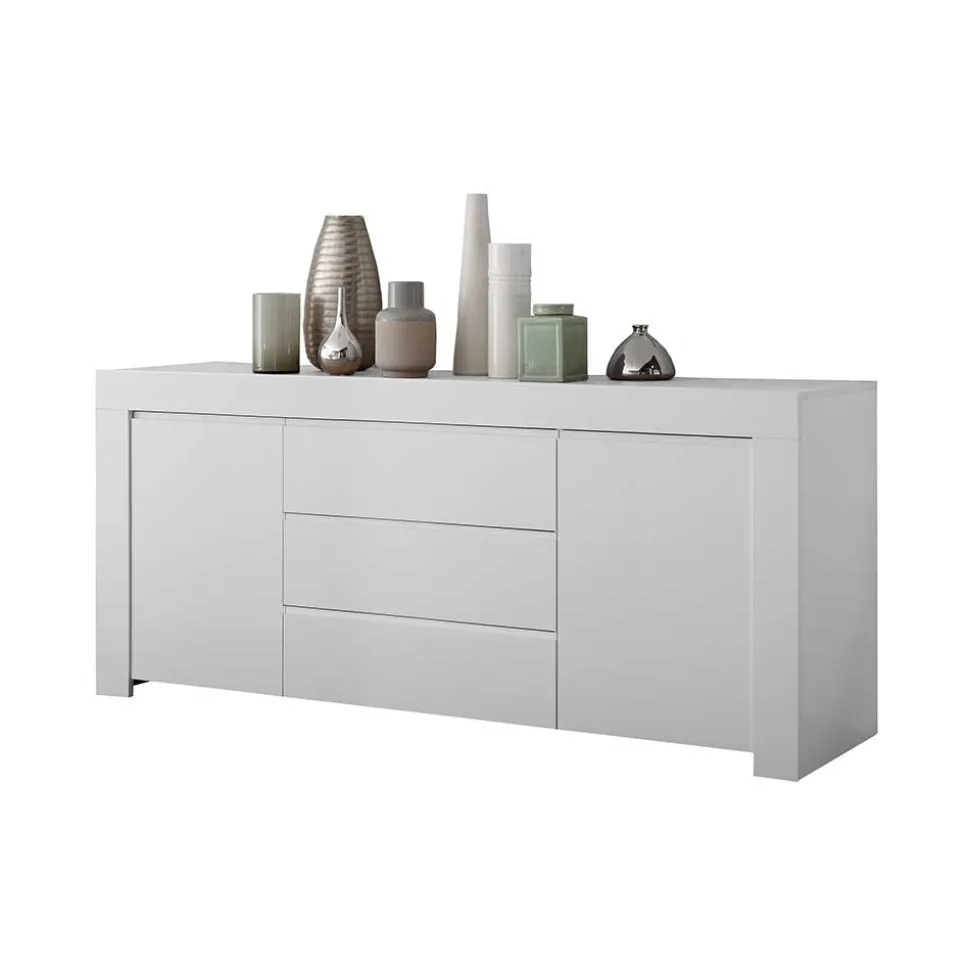 Weiß lackiertes Sideboard mit 184 cm Breite - Mikes I