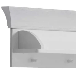 Weiß lackiertes Wandboard aus Kiefernholz - Satumare