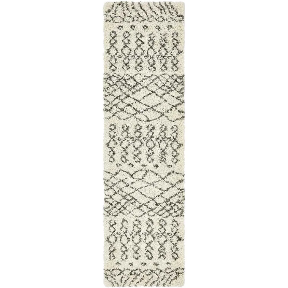 Weicher Hochflor Läufer Teppich gemustert - Zyrafete