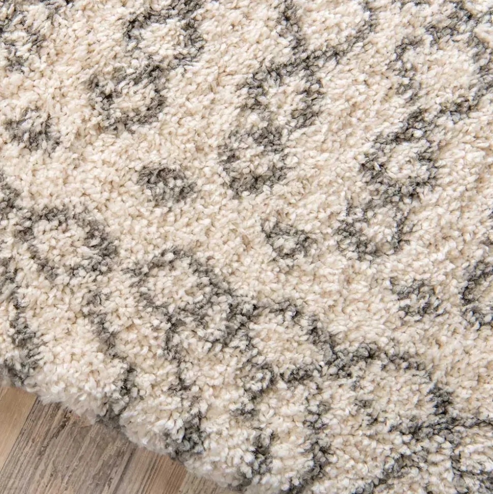 Weicher Hochflor Läufer Teppich gemustert - Zyrafete