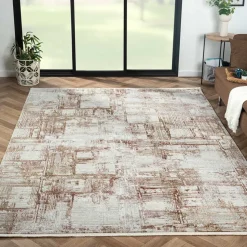 Weicher Kurzflor Teppich mit Vintage Optik - Stick