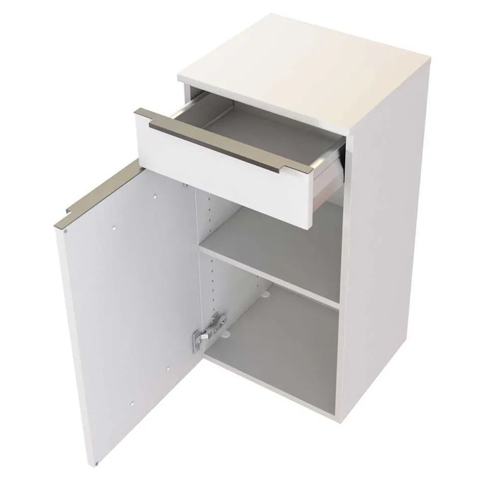 Weiße Bad Ausstattung mit LED - Livendas (fünfteilig)