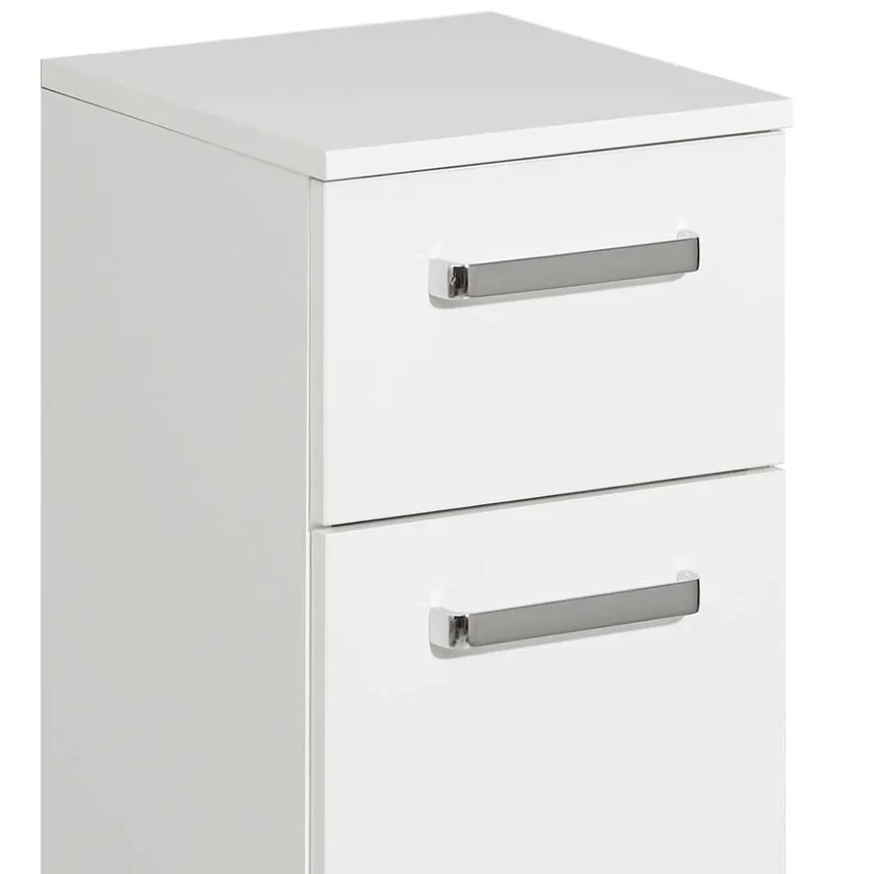 Weiße Badeinrichtung Möbelset - Ardin (vierteilig)