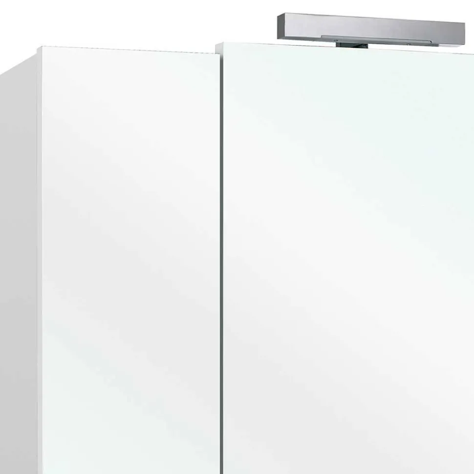 Weiße Badeinrichtung Möbelset - Ardin (vierteilig)