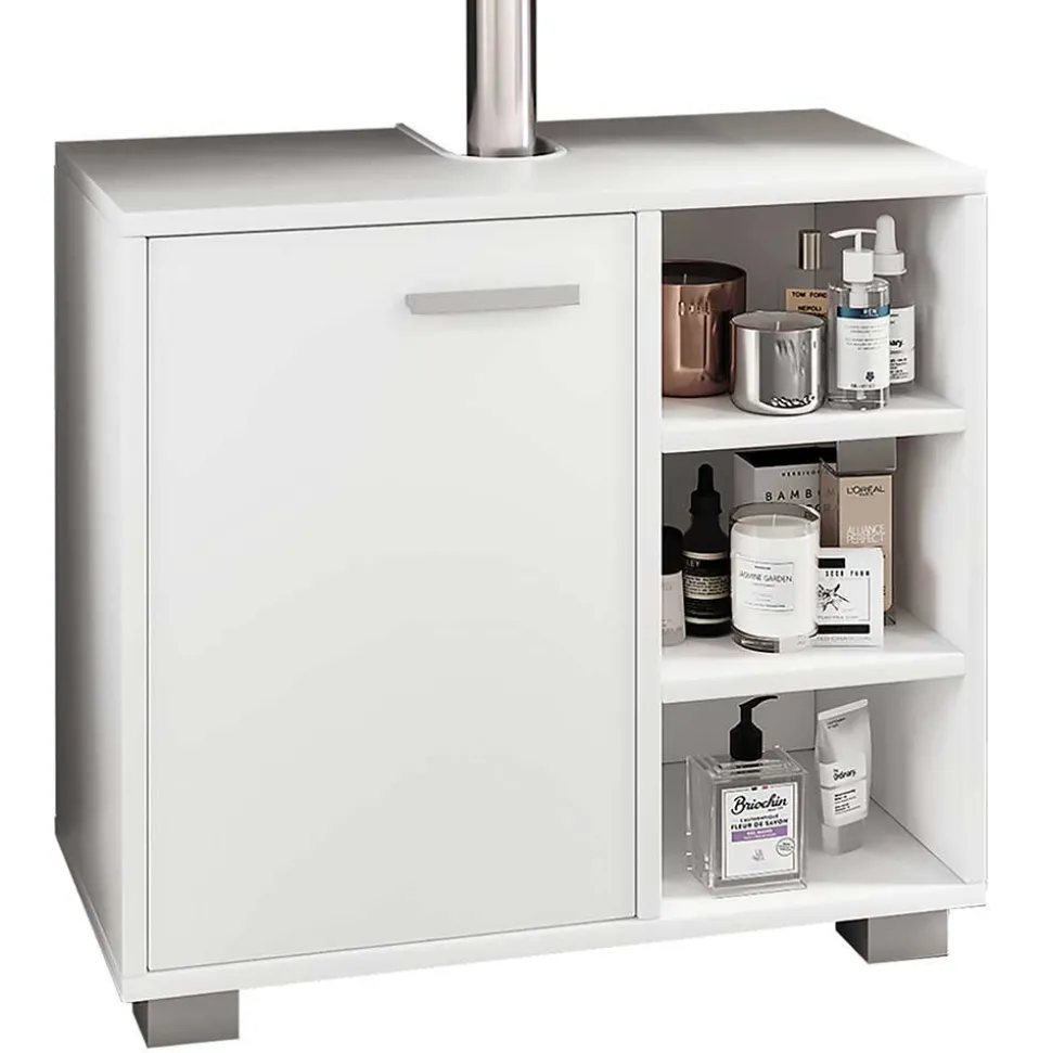 Weiße Badeinrichtung Set - Gransov (vierteilig)