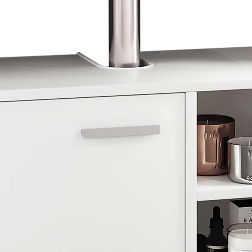 Weiße Badeinrichtung Set - Gransov (vierteilig)