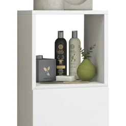 Weiße Badmöbel Kombi Set - Sua (vierteilig)