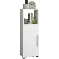 Weiße Badmöbel Kombination Set - Sua (vierteilig)