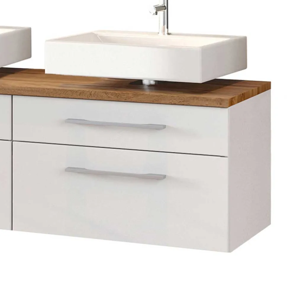 Weiße Badmöbel Waschplatz - Enwicos II (dreiteilig)