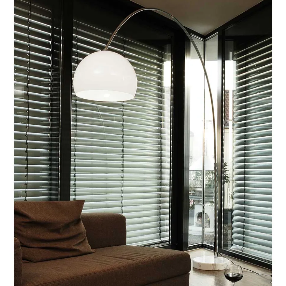 Weiße Bogenlampe höhenverstellbar - Marisa