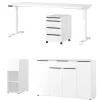 Weiße Büromöbel Kombination - Sparkle (vierteilig)