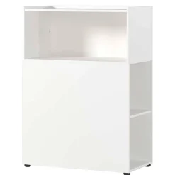 Weiße Büromöbel Kombination - Sparkle (vierteilig)