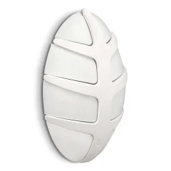 Weiße Design Klapphaken in Oval - Egetaria (6er Set)