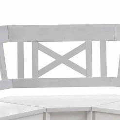 Weiße Eckbank Onesti aus Kiefer massiv