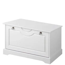 Weiße Flurbank mit Schuhklappe - Vesrav