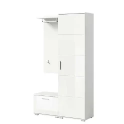 Weiße Garderobenmöbel aus Holzwerkstoff - Rugova