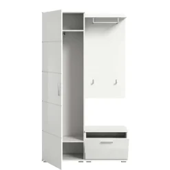 Weiße Garderobenmöbel aus Holzwerkstoff - Rugova