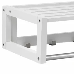 Weiße Hängegarderobe aus Massivholz - Gorfu