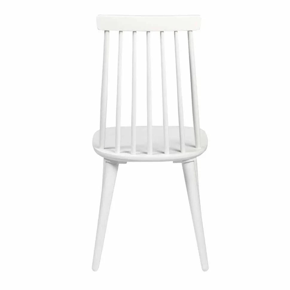Weiße Holzstühle aus Massivholz - Valtoma (4er Set)
