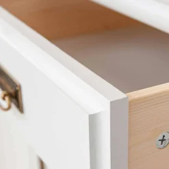 Weiße Kombi-Kommode im Landhausstil - Presto