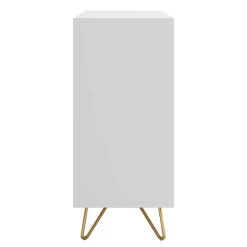 Weiße Kommode mit niedrigen Haarnadel Beinen - Vair