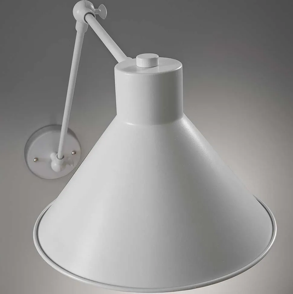 Weiße Metallleuchte für die Wandmontage - Continento