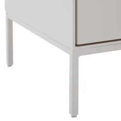 Weiße Nachtkommode mit zwei Schubladen - Dresconio