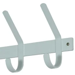 Weiße Stahl Garderobe für Wandmontage - Remania