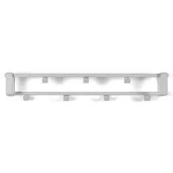 Weiße Stahl-Wandgarderobe mit 60cm Breite - Torosma