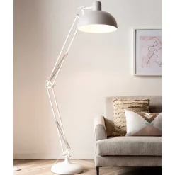 Weiße Stehlampe im modernen Retrostil - Pulse