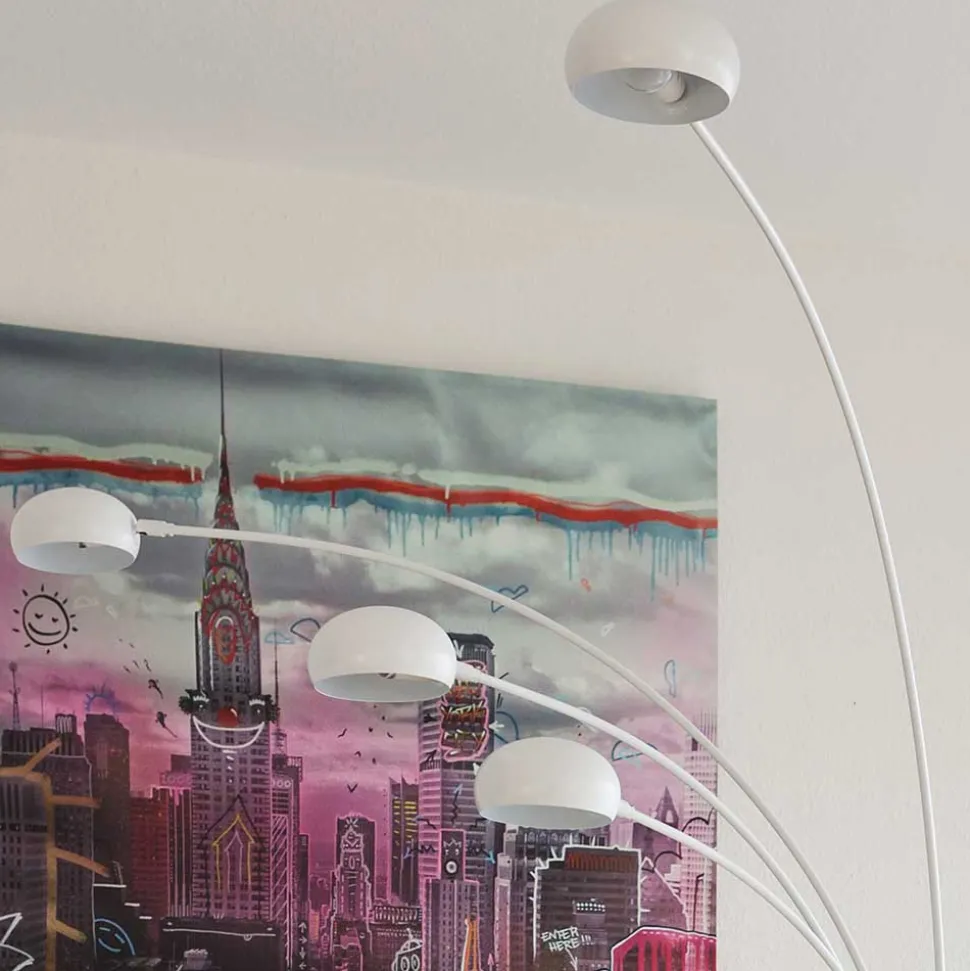 Weiße Stehleuchte 5-flammig - Macaren