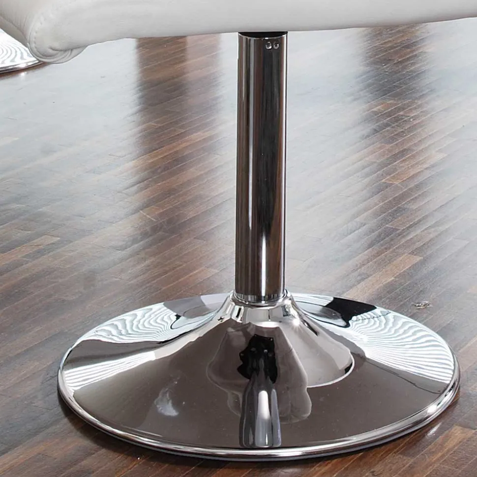 Weiße Stühle drehbar - Basel (4er Set)