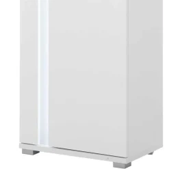 Weiße TV Anbauwand Möbelset - Tirol (vierteilig)