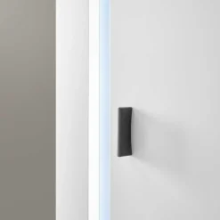 Weiße TV Anbauwand Möbelset - Tirol (vierteilig)