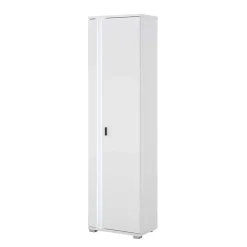 Weiße TV Anbauwand Möbelset - Tirol (vierteilig)