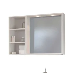 Weiße Waschtisch Möbel komplett - Enwicos (dreiteilig)