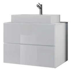 Weiße Waschtisch-Konsole fürs Bad - Hillary