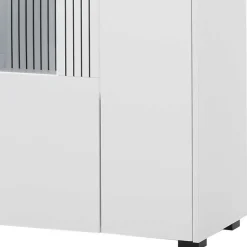 Weiße Wohnzimmerschränke & Wandboard im Set - Dualkos (vierteilig)