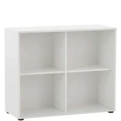 Weißer Aktenschrank mit sieben Fächern - Empire