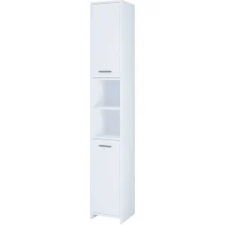Weißer Badezimmer Hochschrank 2-türig - Gransov