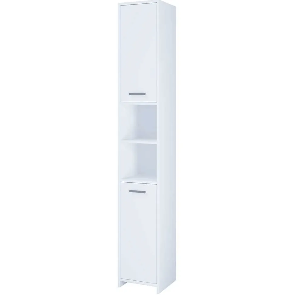 Weißer Badezimmer Hochschrank 2-türig - Gransov