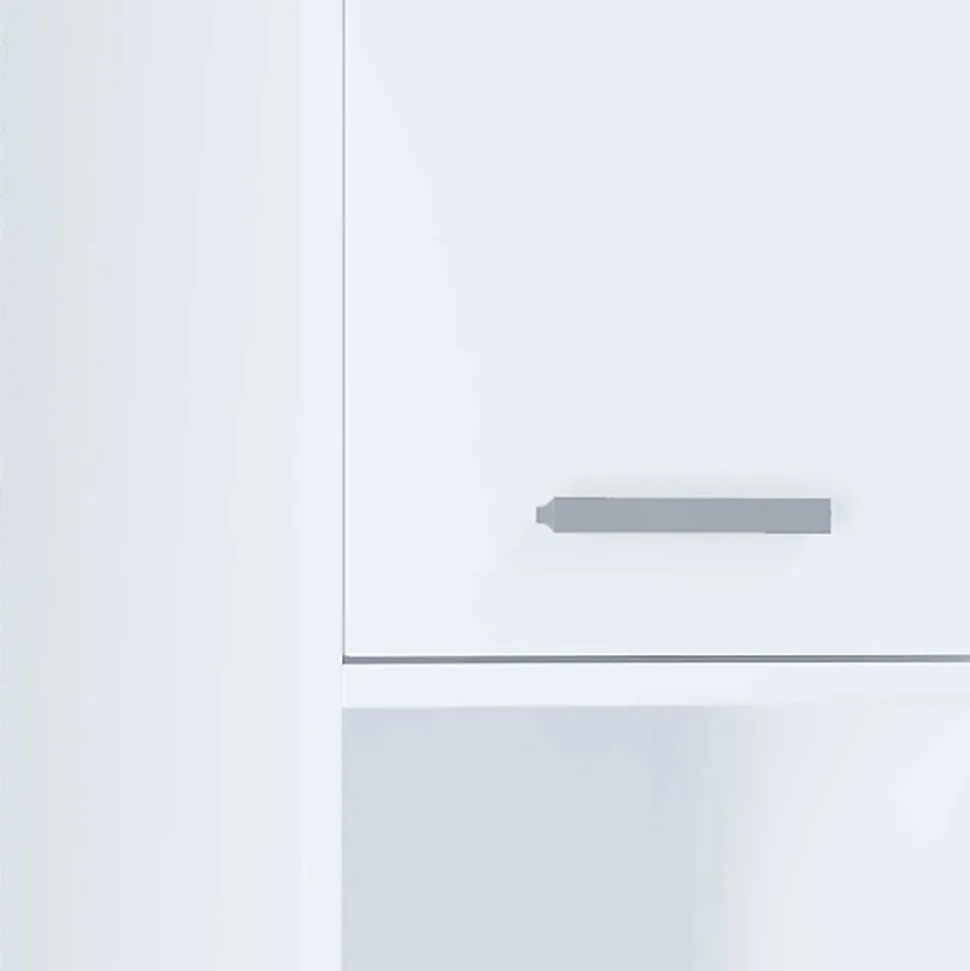 Weißer Badezimmer Hochschrank 2-türig - Gransov