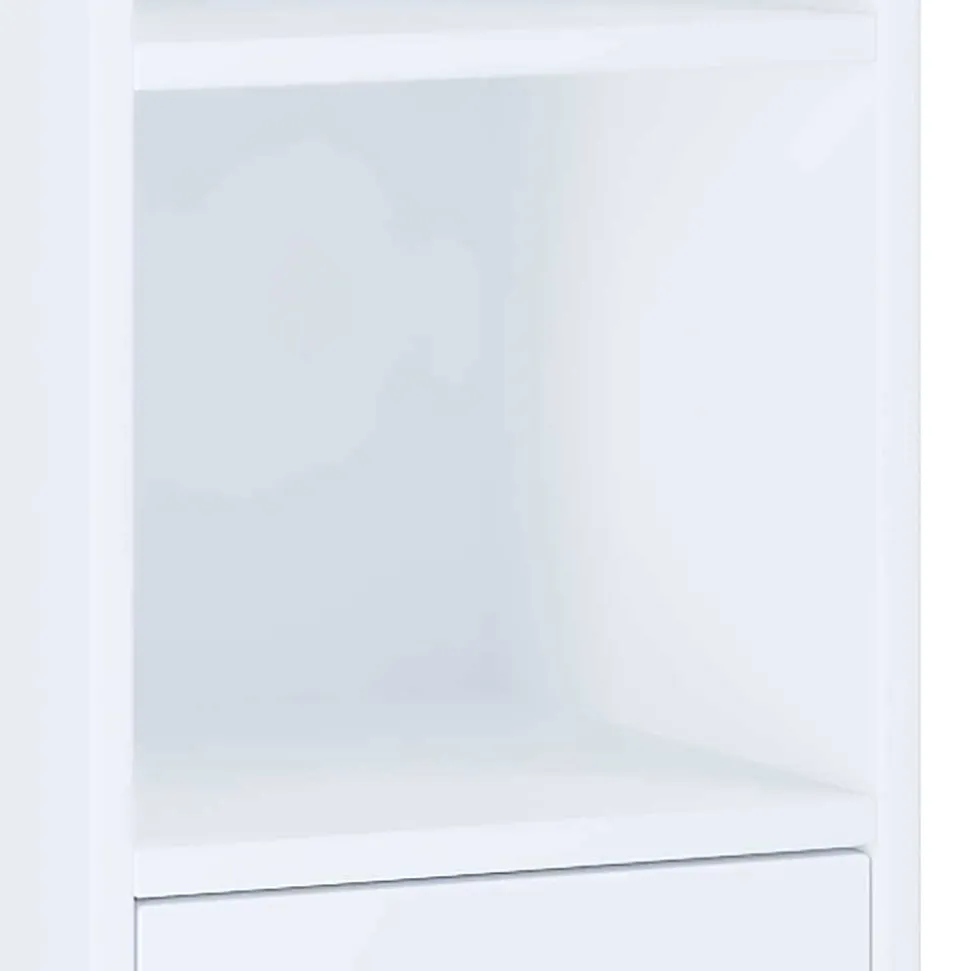 Weißer Badezimmer Hochschrank 2-türig - Gransov