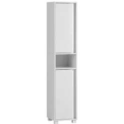 Weißer Badezimmerschrank 165 cm hoch - Seriacus
