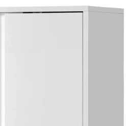 Weißer Badezimmerschrank 165 cm hoch - Seriacus