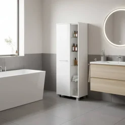 Weißer Badschrank 45 cm breit - Lartemo