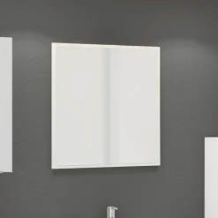 Weißer Badspiegel in Rechteckig 60x64 - Livendas